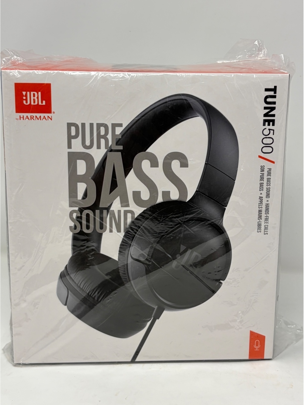 JBL Tune 500 Wired Over-Ear Headphones Black